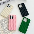 thumbnail image 5 of for iPhone Case,Cute Water Wave[Silky Smooth Touch] Silicone Soft Shockproof Phone Case (Pink,iPhone 13 Pro Max), 5 of 6