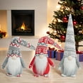 thumbnail image 6 of Christmas Gnome Plush - 15inch Nordic Dwarves with Knitted Hats (Red/Gray Patterns),Long White Beards,Perfect Festive Table Decor & Holiday Gifts, 6 of 6