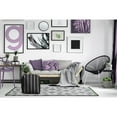 thumbnail image 4 of HomeRoots 474475 17 x 17 x 17 in. Gray Polyester Cube Striped Indoor & Outdoor Pouf Ottoman, 4 of 6