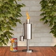 thumbnail image 6 of Pure Garden 10.5in Stainless Steel Refillable Citronella Torch Canister, 6 of 8