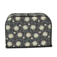 thumbnail image 6 of Toaster Covers 2 Slice, Daisies Flowers Stripe Waterproof Bread Machine Cover Fits for Standard 2 Slice Toasters, Home Decor Toaster Protection with Hanging Rope, 6 of 7