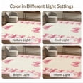 thumbnail image 7 of ODIKA Pink Coquette Round Ribbon Motif Boho Border Center Seamless Non-Slip Chair-Friendly for Home Office, Gaming Room, Under Desk, 7 of 7