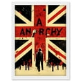 thumbnail image 1 of Anarchy Union Jack Stencil Rebel Graffiti Punk UK Artwork Framed Wall Art Print A4, 1 of 4