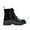 BLACK, variant on BURUDANI Kids Combat Ankle Boots Side-Zip Closure for Toddler & Little Kid