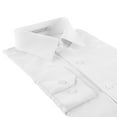 thumbnail image 2 of AKA Boys White On White Long Sleeve Dress Shirt Dobby Stripe 12M, 2 of 3