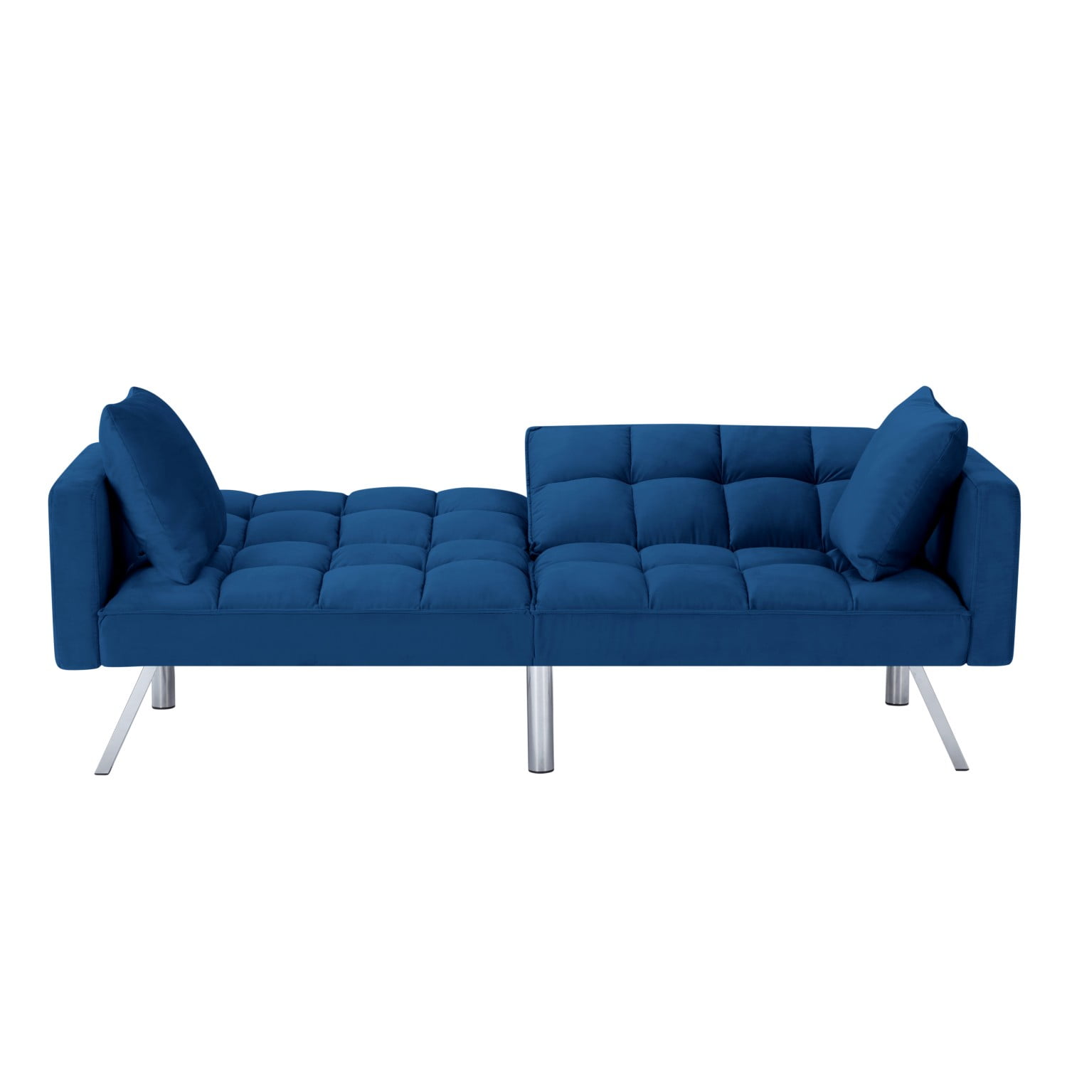 Gewnee Convertible Futon Sofa Bed, 74" Comfy Loveseat Sleeper Sofa, Comfy Velvet Twin Size Futon Couch Bed for Small Space Bedroom Dorm Office