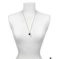 thumbnail image 3 of Delight Jewelry Resin Turkey Silvertone Mother Daughter Bar Charm Necklace, 23", 3 of 4