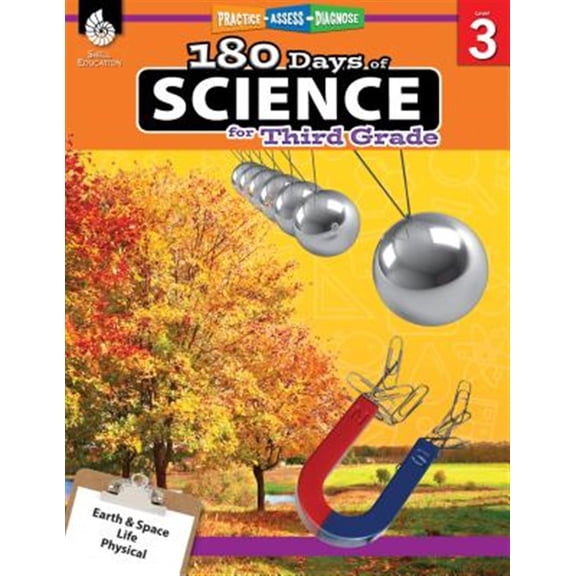 Pre-Owned 180 Days of Science for Third Grade: Practice, Assess, Diagnose (180 Days of Practice) Paperback
