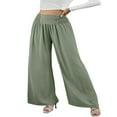 thumbnail image 1 of Pantalon Long Ample à Taille Haute Élastique pour Femmes, 1 of 7