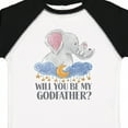 thumbnail image 4 of Inktastic Will You Be My Godfather? Elephants Moon and Stars Boys or Girls Toddler T-Shirt, 4 of 5