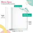 Styrene Sheet for Lampshade (15.5" Height x 64" Length) Adhesive Roll