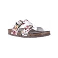 thumbnail image 1 of Womens madden girl Brando Comfort Slide Sandals, White Multi, 1 of 5