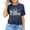 Dark Blue, variant on Womens T Shirts Casual Could Be A Train Station Kinda Day Ladies O Neck Short Sleeved Funny Monogram Print Funny Design T Shir Tshirts Top