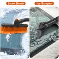 thumbnail image 4 of TeqHome 3 In 1 Windshield Ice Scraper Frost Removal Car Snow Removal Shovel, Black, 4 of 7