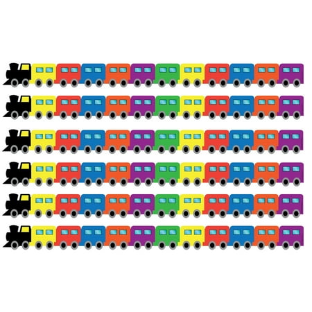 UPC: 0194629110384 | Hygloss Train Die-Cut Border  72 Pieces