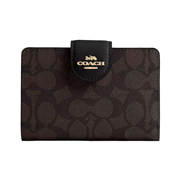 Cartera Coach corner zip wallet en Signature Canvas Original