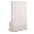 thumbnail image 2 of Ameriwood Home Knox County Entryway Bench with Hall Tree, Rustic White, 2 of 9