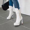 thumbnail image 4 of jovati Autumn And Winter Waterproof Platform Highheeled Flower Fringed Womens Boots, 4 of 9