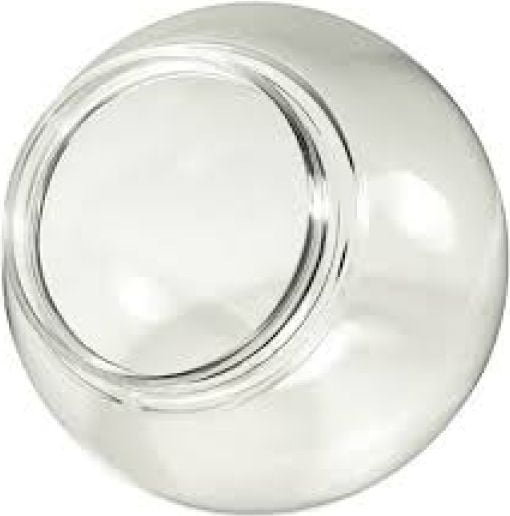 14 Inch Clear Polycarbonate Lamp Post Globes With 5 3 4 Solid
