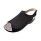 thumbnail image 1 of Amzcrzy Zapatos de mujer,Zapatos de mujer,Zapatillas de mujer, Sandalias de tacón bajo con hebilla y punta redonda para mujer Sandalias Mujer Zapatillas De Casa, 1 of 9