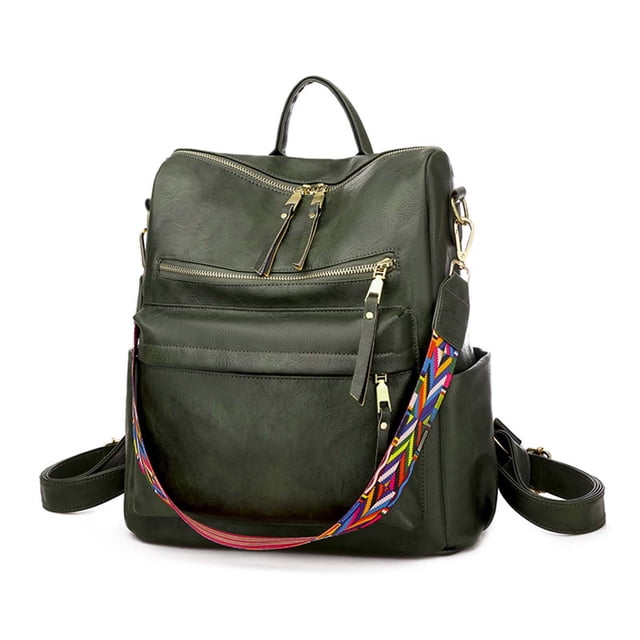 Mini mochila Ovzne, bolso de mano para mujer, mochila de viaje, antirrobo, ligera, bolso de día, grande, informal, bolso de hombro, bolso de viaje, mochila de senderismo, bolso verde