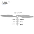 thumbnail image 2 of Uxcell 13x6.5 Inch RC Propellers 2-Vane Blades Props Gray with Adapter Rings RC Airplane Aircraft Prop Replacement 3Pcs, 2 of 7