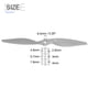 thumbnail image 2 of Uxcell 13x6.5 Inch RC Propellers 2-Vane Blades Props Gray with Adapter Rings RC Airplane Aircraft Prop Replacement 3Pcs, 2 of 7