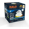 thumbnail image 2 of HALO RA 4 inch Integrated LED Recessed Adjustable Gimbal Light Trim, 600 Lumens/900 Lumens, 5 Selectable CCT 2700K, 3000K, 3500K, 4000K, 5000K with Dim to Warm, 120-Volt, White, 2 of 9