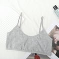 thumbnail image 2 of CYRBOKO Bars for Girls, Cotton Comfortable Breathable Soft Cami Teen Girls Bras Gray Size S, 2 of 7
