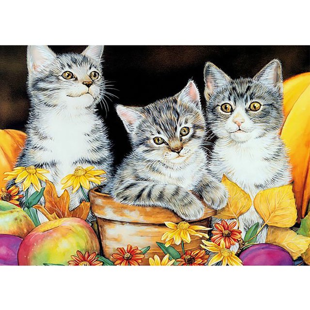 Taladro Pintura Diamante (DE5912) DIY 5D Resina Dibujo Completo Ronda Cat Dream Kit (B785) 30x40cm Hugtrwg Para estrenar