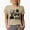 Tan, variant on Golf Dad with Ball on a Tee & Swinging Golf Player, Golfing or Golfer Themed Merch Gift, White T-Shirt, M