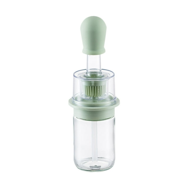 TIMIFIS Dispenser Bottle Olive Oil Dispenser Bottle,Oil Dispenser with Oil Brush,Wide Opening Oil Bottle,180ml Oil Container for Cooking,Baking,Marinating Kitchen & Dining