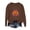 Brown, variant on Womens Sweatshirt Halloween Crewneck Classic-Fit Halloween Oversized Shirts for Women Pumpkin Season Ghost Pumpkin Sweater Blouses Pullover Top Halloweens Outfits