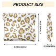 thumbnail image 3 of PU Leather Coin Purse Wallet Compact Water-Resistant Card Cases Money Organizers Gold Leopard Print Pattern, 3 of 7