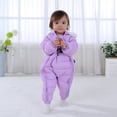 thumbnail image 2 of Baby Girls Boys Winter Hooded Snowsuits Newborns Snow Clothes Bodysuits with Gloves, Shoes 0-24M, 2 of 7