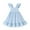 Blue, variant on Kids Baby Girls Summer Boho Dress Sleeveless Floral Ruffle Toddler Girls Beach Sundress