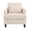 Beige, variant on Knubmt Upholstered Armchair Club Chair with Wood Legs, Accent Chair for Living Room, Office, Dark Orange