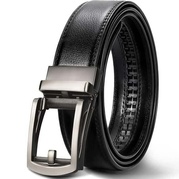 Mens Belt - Premium Belt Men with Cowhide Strap & Alloy Buckle - Fracture-Proof, Durable, Tough - Double-Row Card Slots to Secure Buckle Valve - Stylish & Reliable Belts for Men
