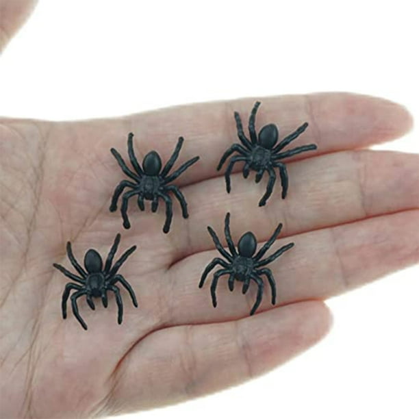 Set De 202 Arañas De Plástico Realistas Para Halloween - 5 Tamaños Diferentes, Incluye Arañas De Ojos Rojos Y Patas Largas, Decoración Resistente A La Intemperie Para Interior Y Exterior - Accesorios De Broma Y Fiesta