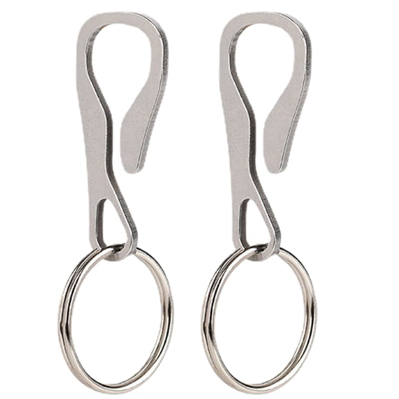 AOOOWER Stainless Steel Keychain Clip Multifunctional Keyring Keychain Lightweight Belt Key Holder Small Keychain Key Organizers