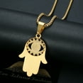 thumbnail image 5 of NEGS 18K Gold Plated Evil Eye Fatima Hamsa Hand Egyptian Pendant 24'' Chain Amulet Stainless Steel Necklace for Men Women, 5 of 8