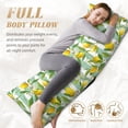 thumbnail image 5 of Gaeub Lemon Printed Long Body Pillowcase Envelope Closure 1 Pack Wrinkle for Night Sweats - 20x54 in, 5 of 8