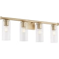 thumbnail image 2 of Mercier 4 - Light Aged Brass Brass Glass And Steel Wall Sconce, 2 of 3