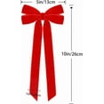 thumbnail image 2 of 12Pcs Velvet Bows for Christmas Tree - 5x10 Inch Romantic Aesthetic Decor, Premium Xmas Ornaments for Home & Party, 2 of 10