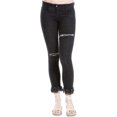 thumbnail image 1 of Max Studio London Womens Ripped Skinny Fit Jeans, Black, 26, 1 of 1