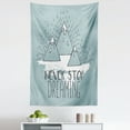 thumbnail image 1 of Inspirational Tapestry, Mountain Peaks Never Stop Dreaming Goal Success Aspiration Print, Fabric Wall Hanging Decor for Bedroom Living Room Dorm, 5 Sizes, Pale Green White, by Ambesonne, 1 of 1