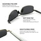 thumbnail image 5 of Gafas de Sol SUNGAIT Ultra Ligeras Rectangulares para Hombre Gris x2, 5 of 7