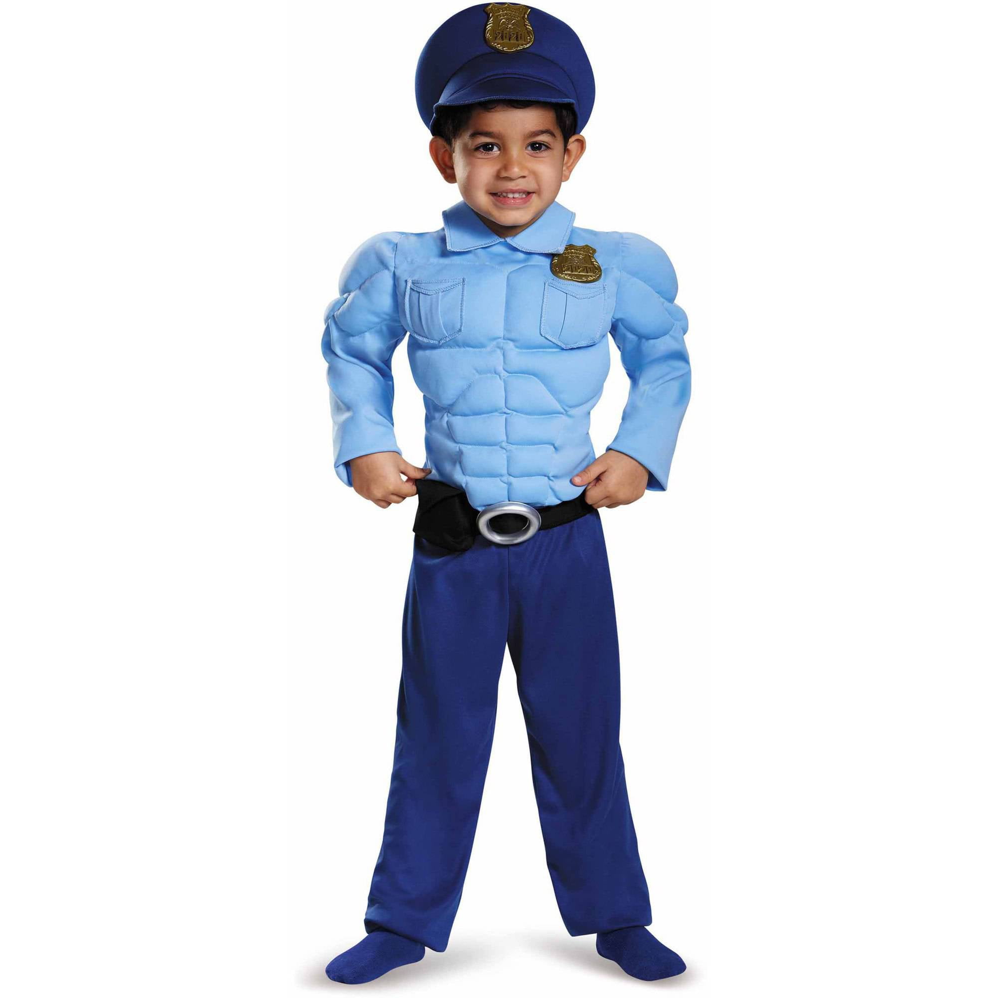 Disguise Police Toddler Muscle Halloween Costume