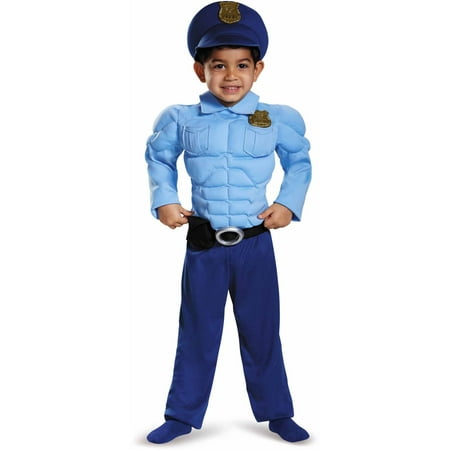Police Toddler Muscle Costume