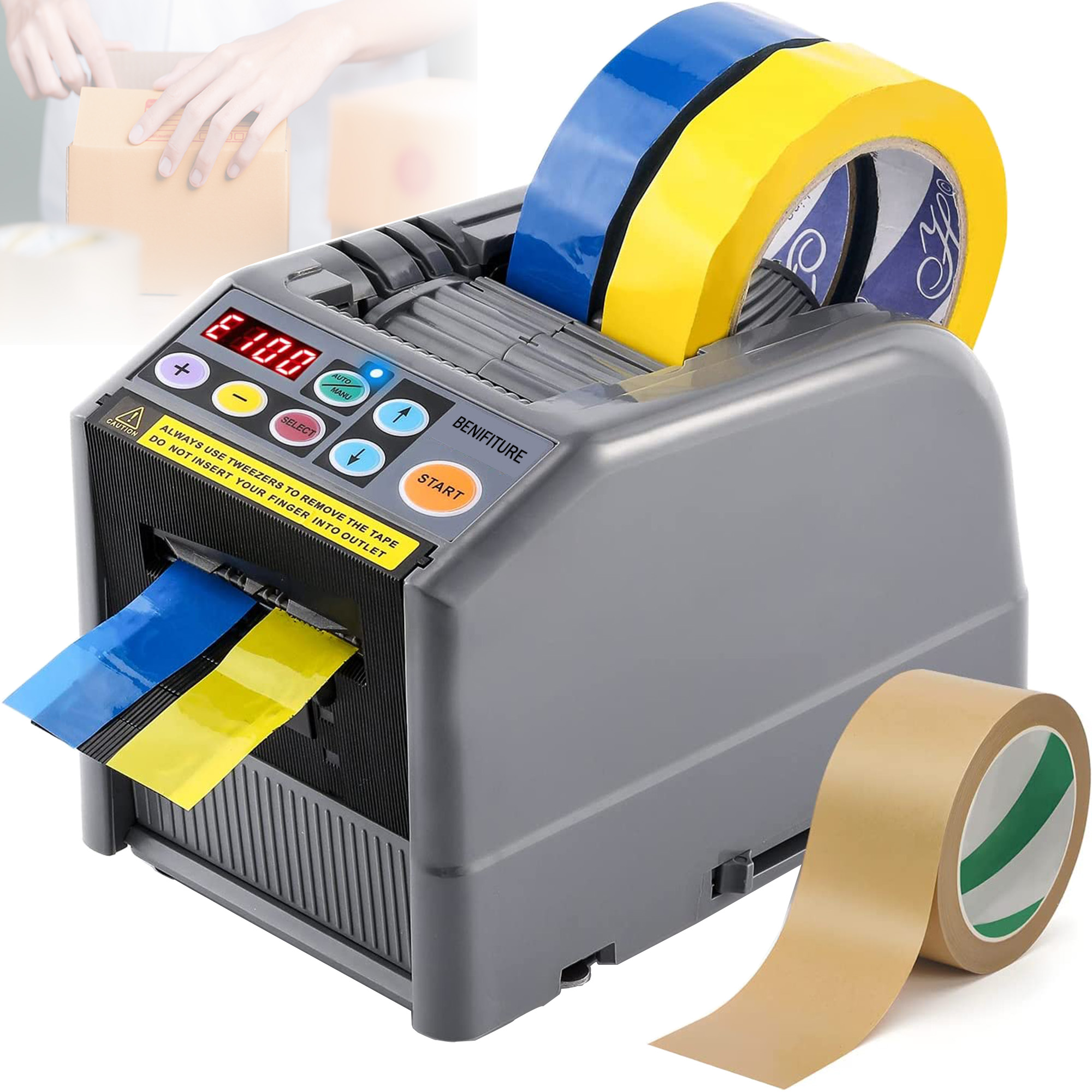 Benifiture Automatic Tape Dispenser Electric Tape Cutting Machine with
